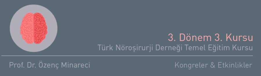 Türk Nöroşirurji Derneği Temel Eğitim Kursu 3. Dönem 3. Kursu